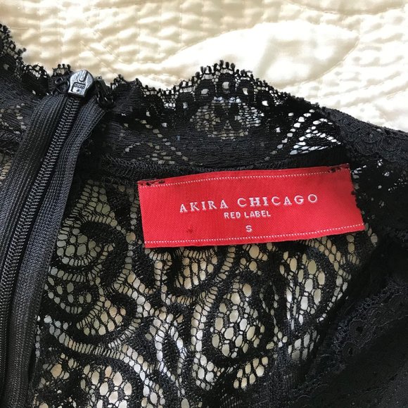 Sexy Akira Bodycon Black Lace Homecoming Dress - Picture 5 of 8